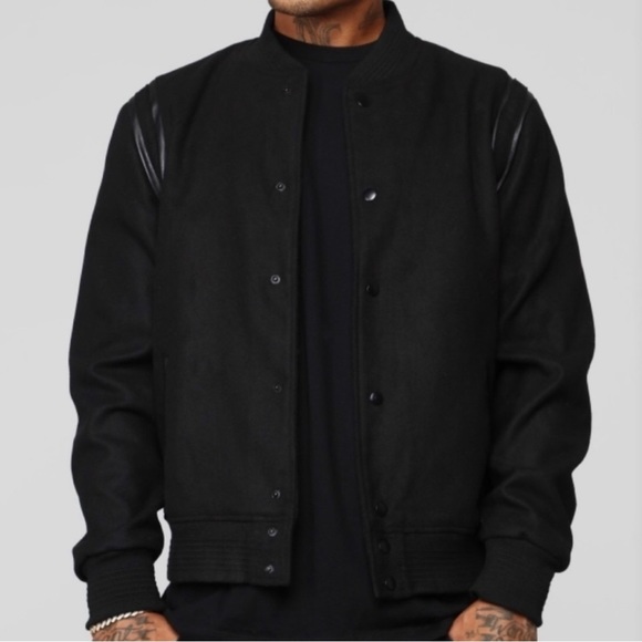 SOLD ❤️ Fashion Nova Men’s Varsity Jacket - Picture 2 of 4